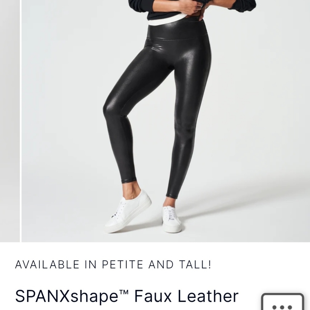 SPANX Shiny Black Leggings